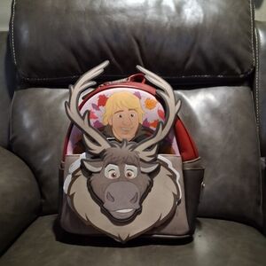 Loungefly Red and Brown Kids Backpack